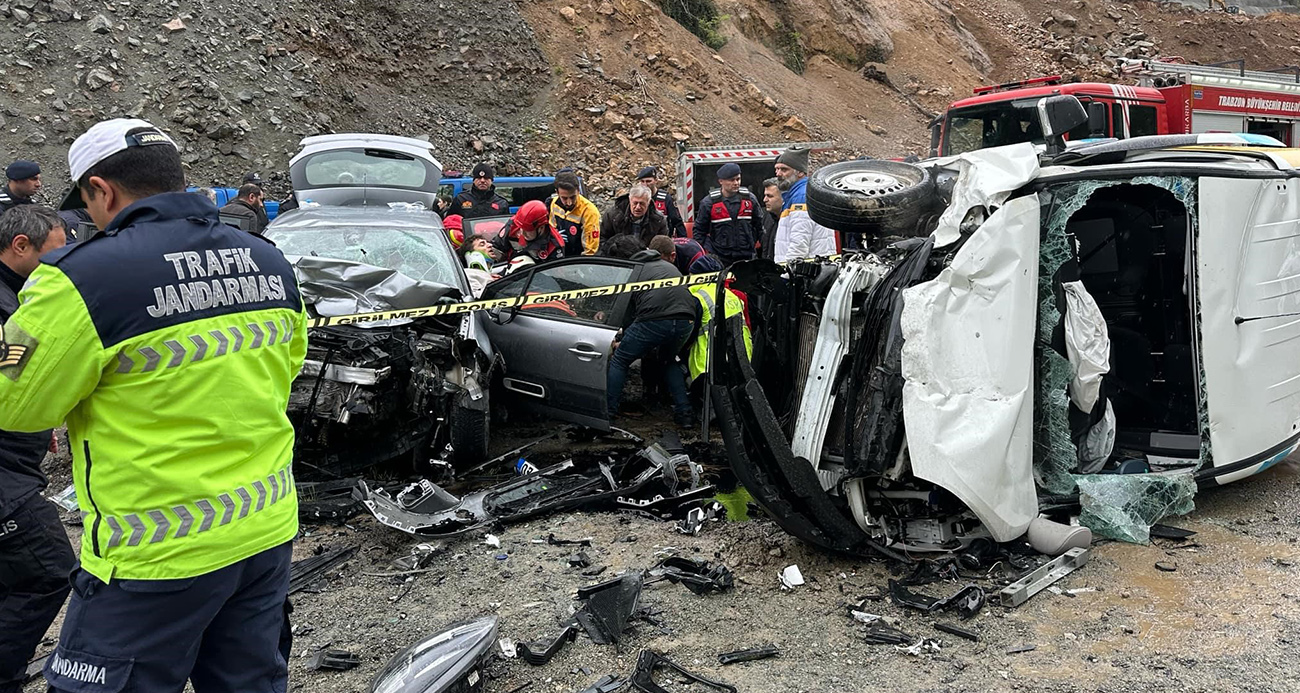 Trabzon’da trafik kazası: 7 yaralı