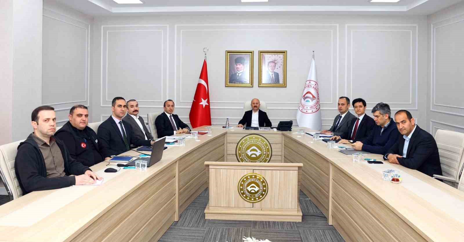 Adıyaman’da kentteki çalışmalarla ilgili toplantı yapıldı