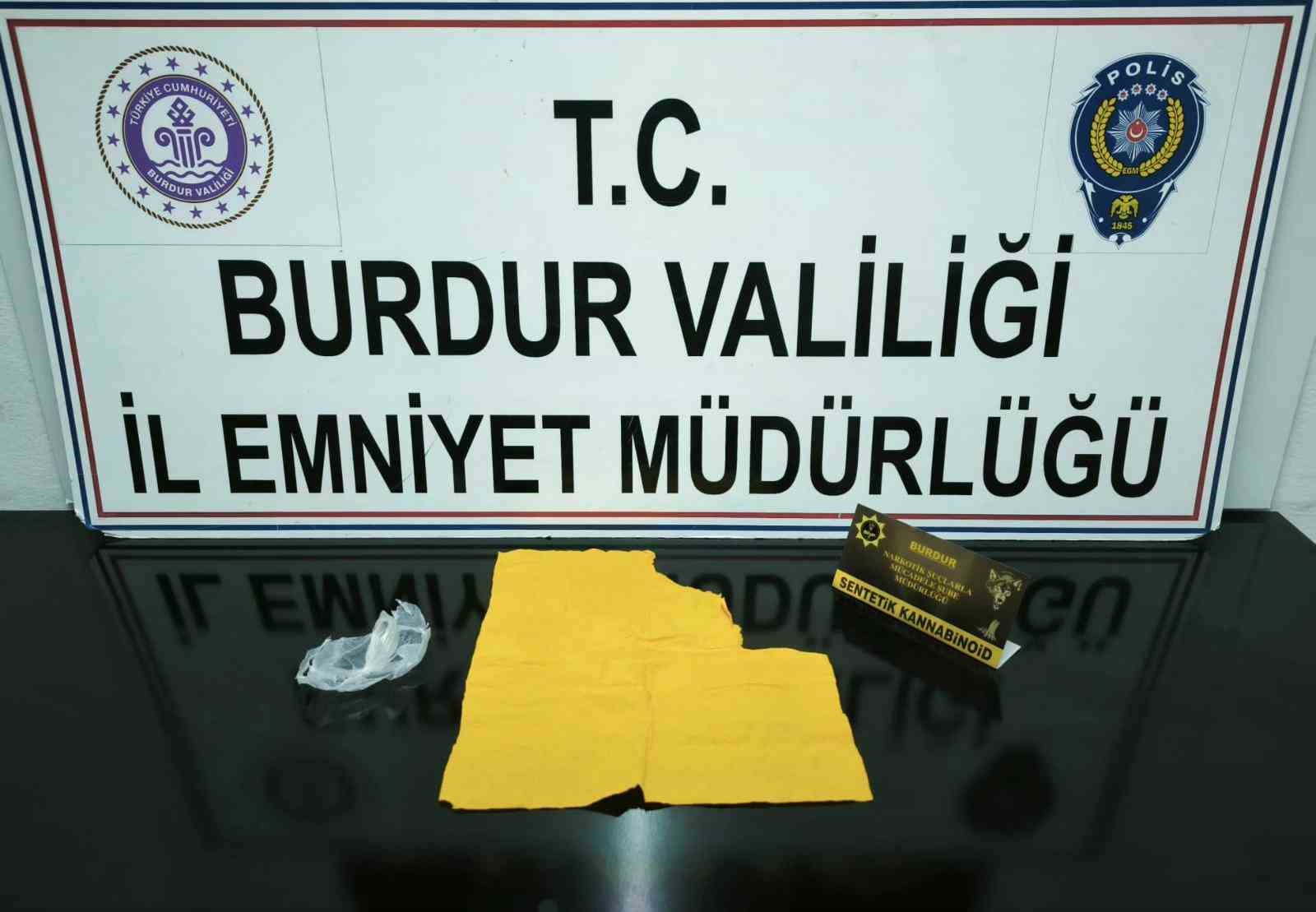Burdur’da uyuşturucu operasyonunda 1 şüpheli tutuklandı