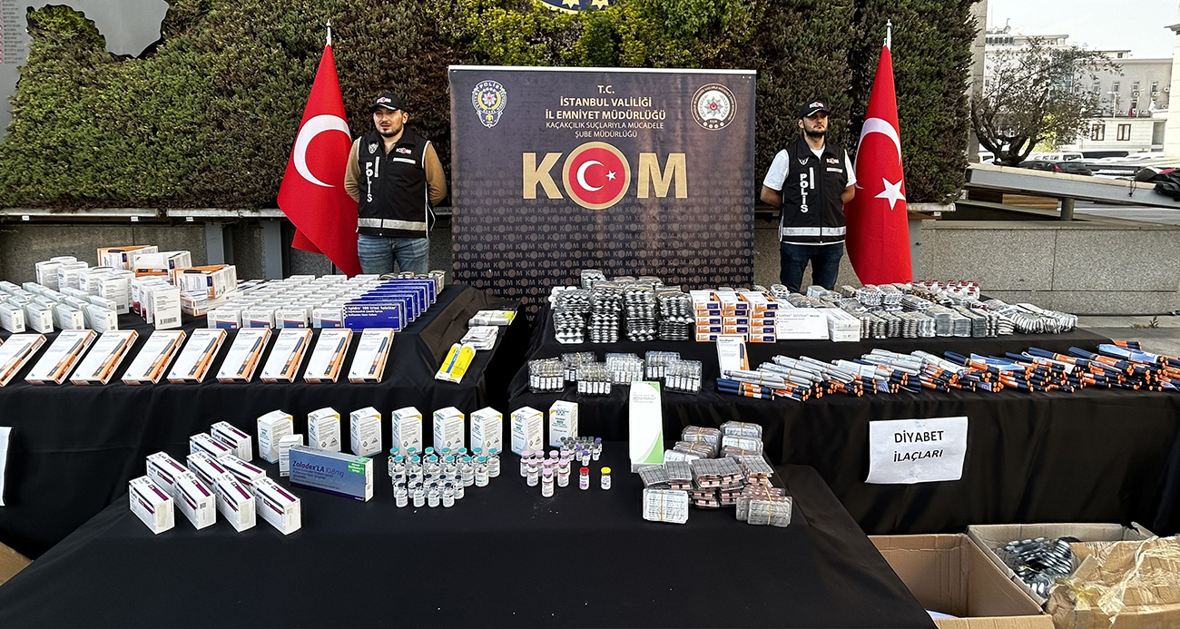 İstanbul’da kaçakçılık operasyonunda 400 milyon liralık ilaç ele geçirildi
