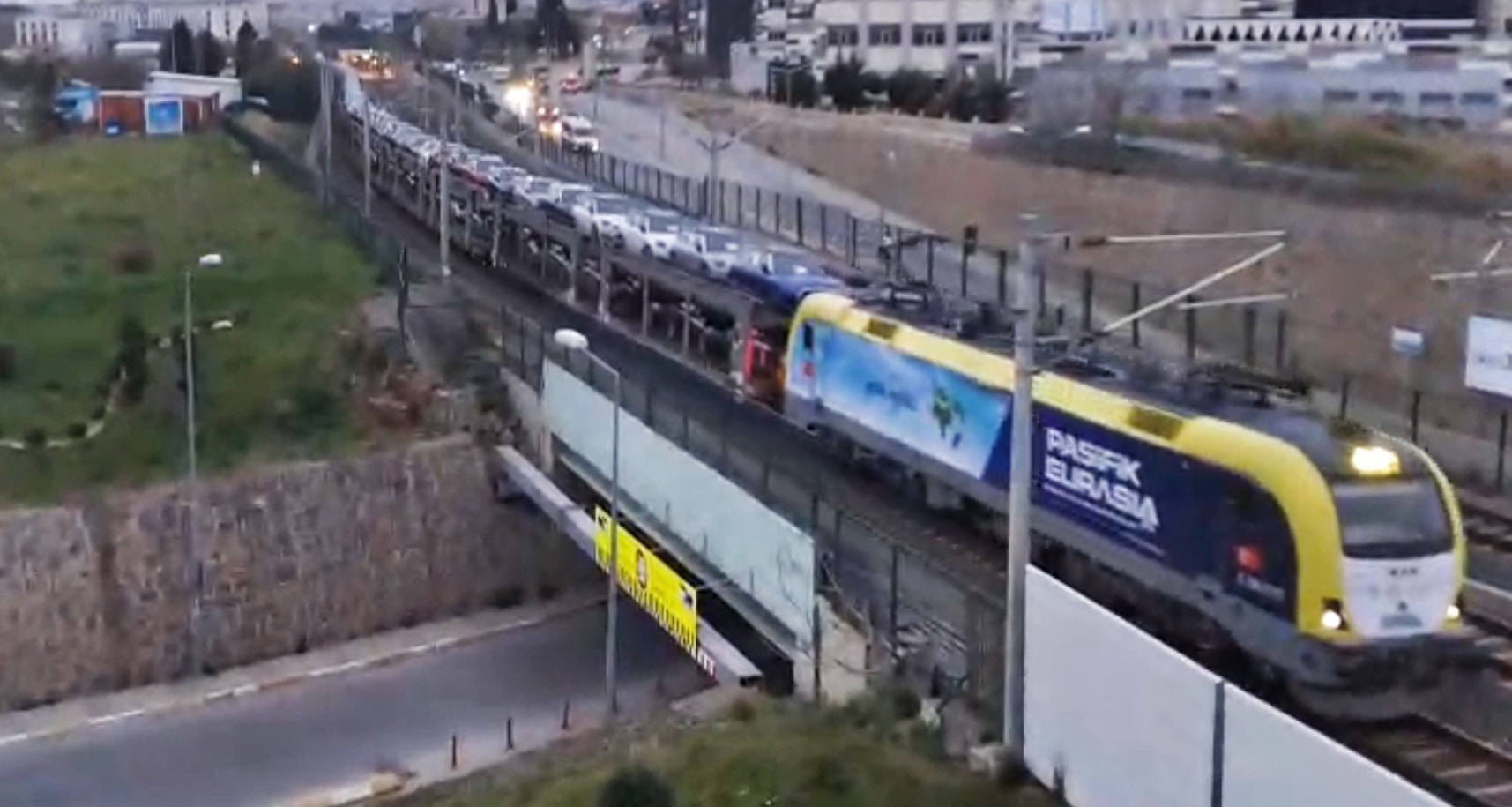 Marmaray hattında araçların yolculuğu