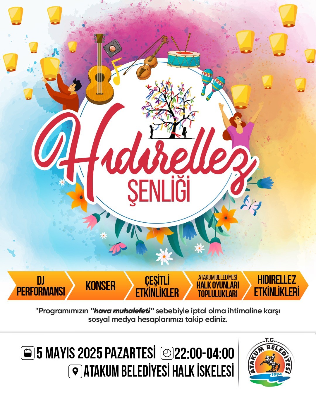 Atakum’da Hıdırellez’e özel kutlama programı