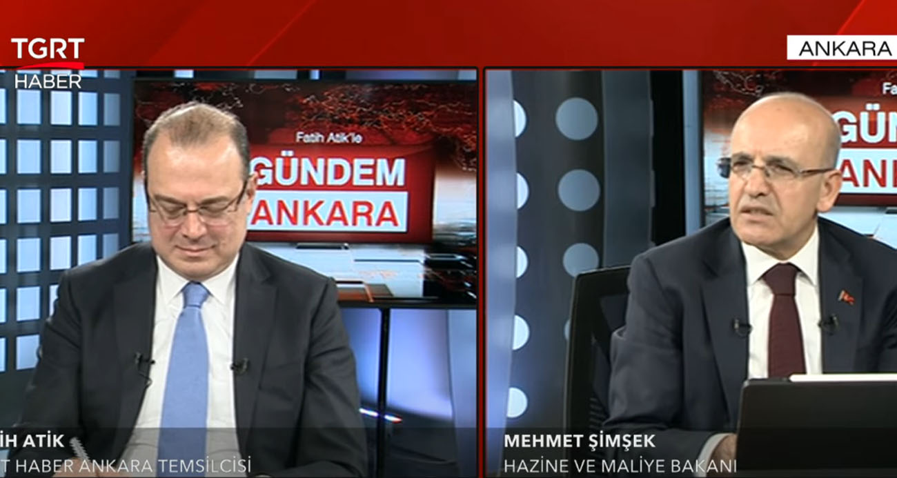 Mehmet Şimşek: ''Bizim tek gündemimiz hayat pahalılığıyla mücadele''