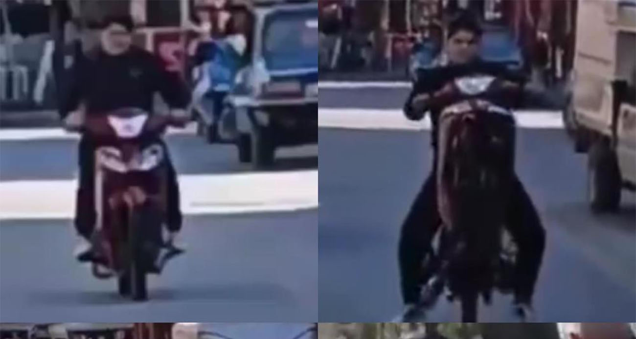 Motosikletin önünü kaldırdı, 41 bin TL ceza yedi