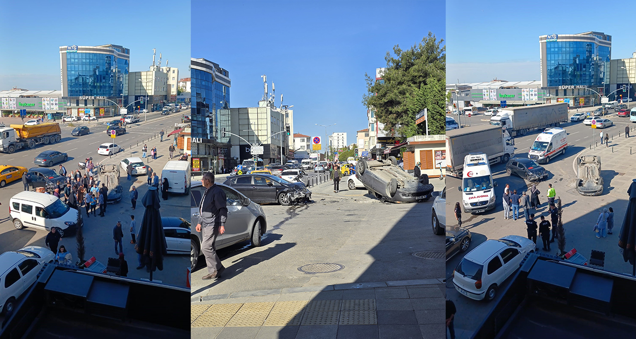 Pendik’te kırmızı ışık ihlali kaza getirdi: 5 yaralı