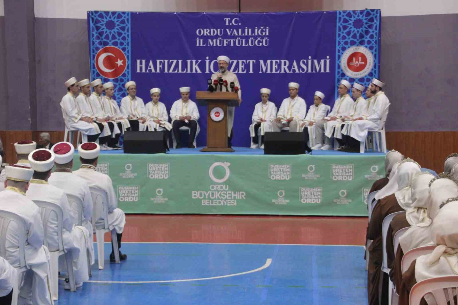 Diyanet İşleri Başkanı Erbaş: 