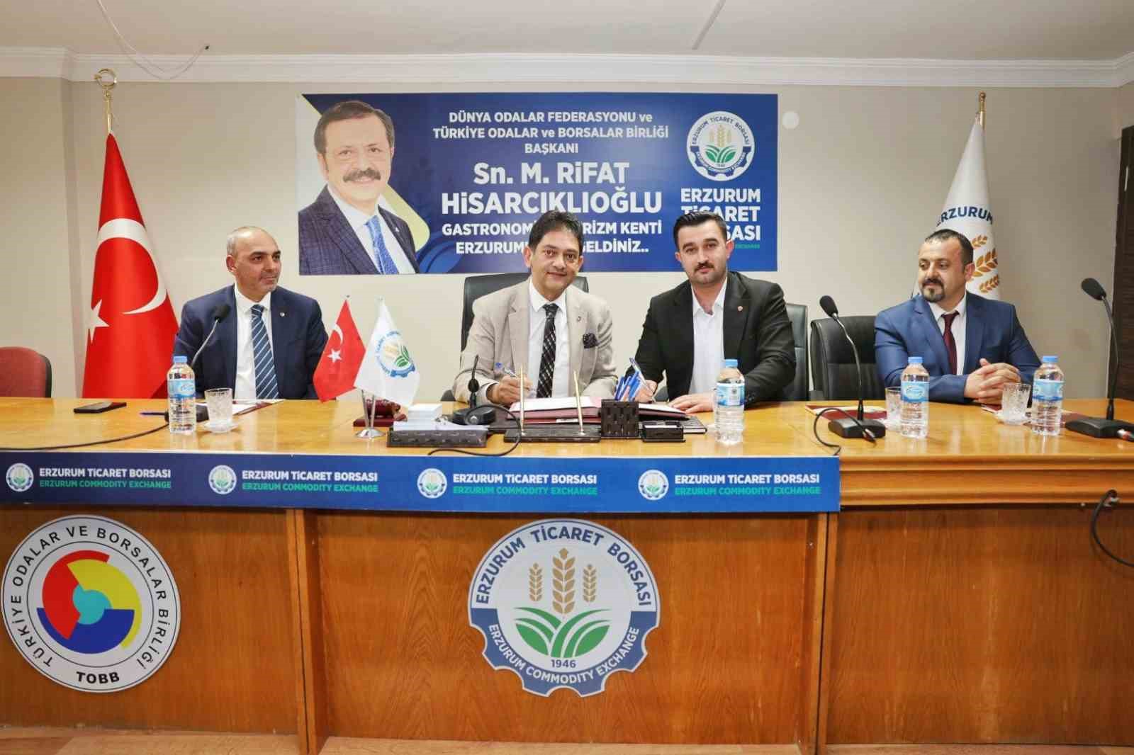 Erzurum ve Ağrı ticaret borsaları arasında 