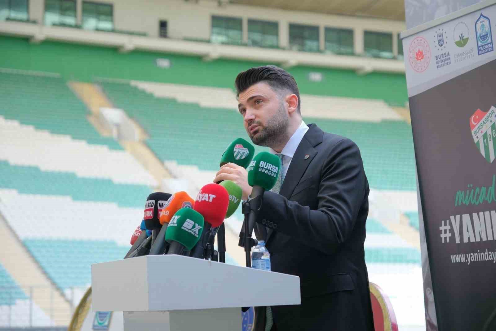 Bursaspor Başkanı Enes Çelik: 