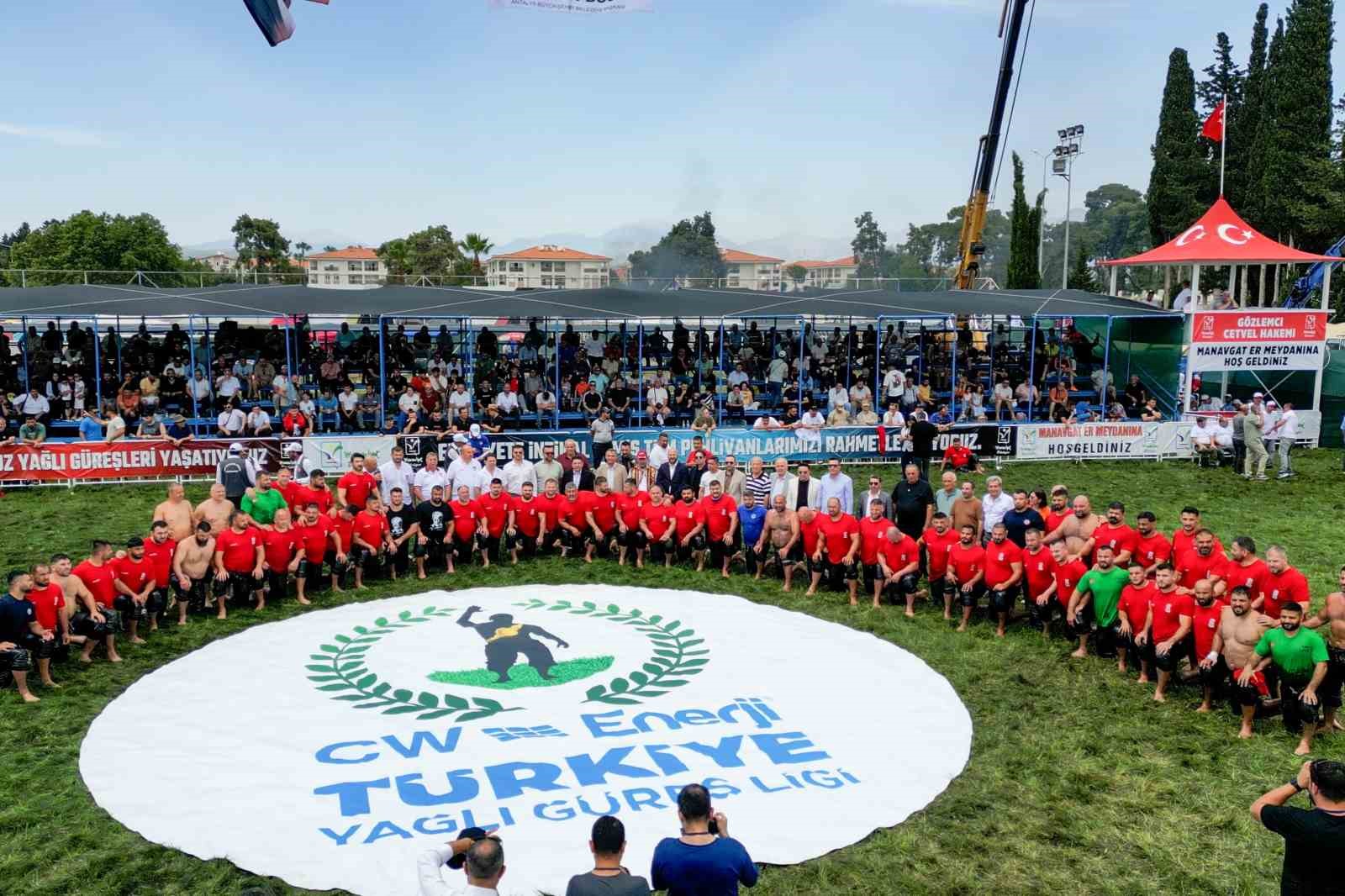 Manavgat’ta yağlı güreş coşkusu yaşanıyor