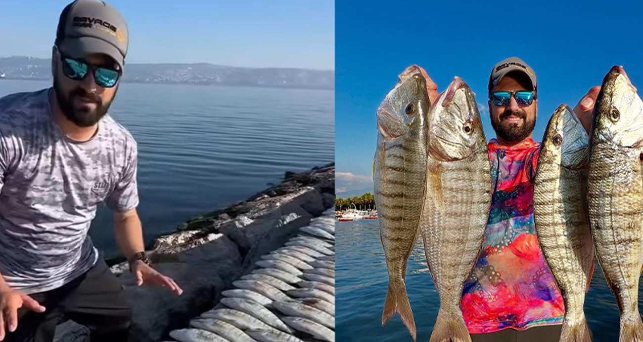 2 saatte 100 mırmır balığı yakalandı!