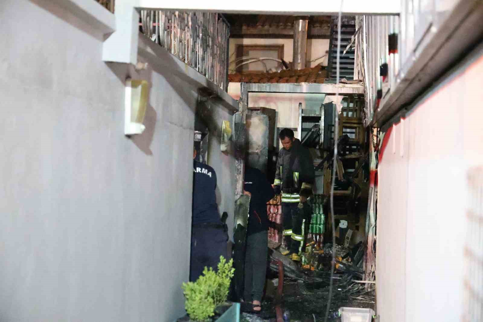 Muğla’daki restoranda çıkan yangın söndürüldü