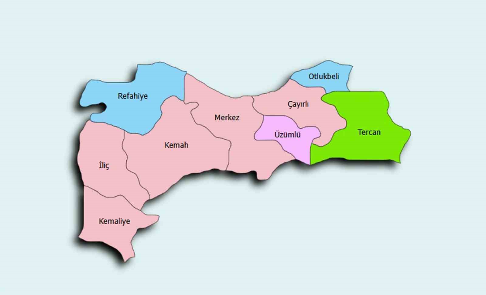 Erzincan’da 2 vali yardımcısı, 4 kaymakam değişti