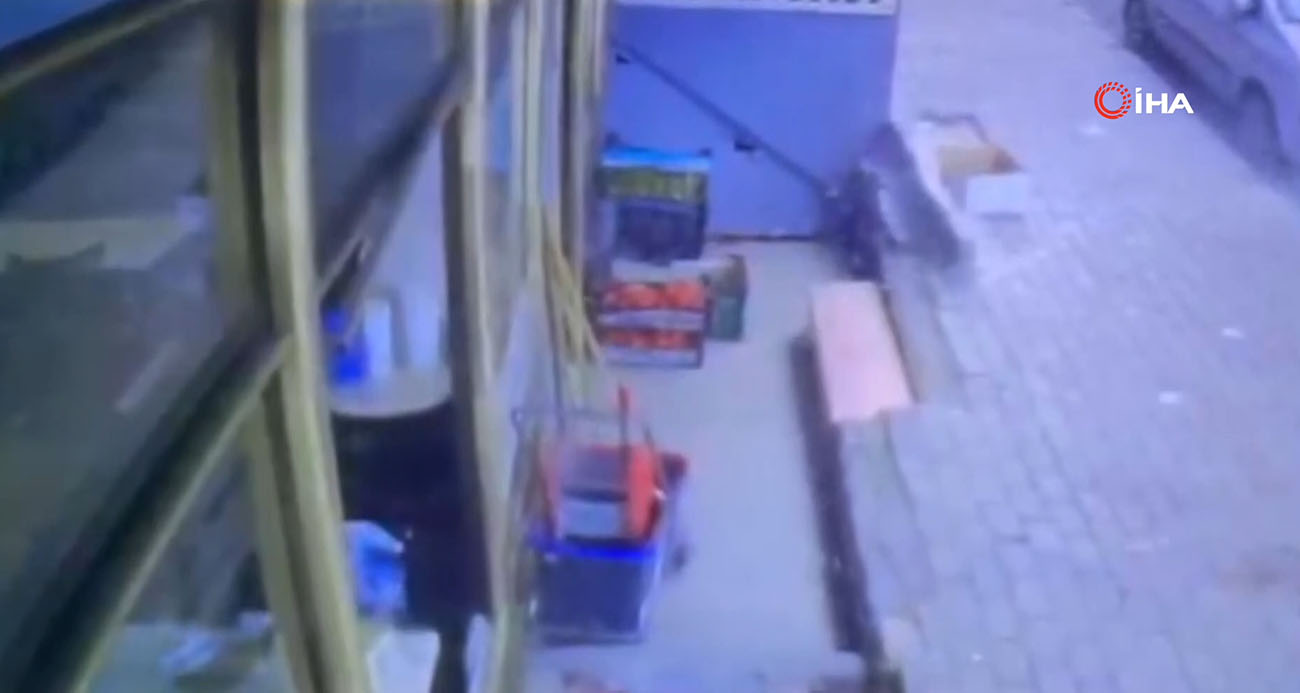 Güngören’de iş yerinde patlama anı kamerada