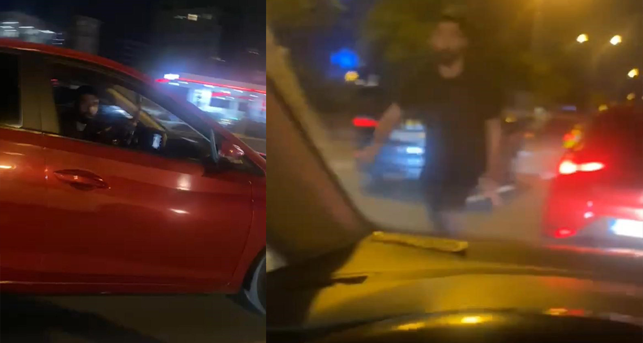 Maltepe’de yol verme tartışması: Önünü kesti, aracını yumrukladı