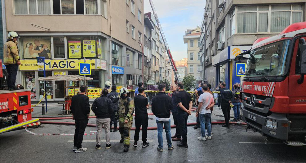 Şişli’de restoranda başlayan yangın yanındaki iki binaya sıçradı