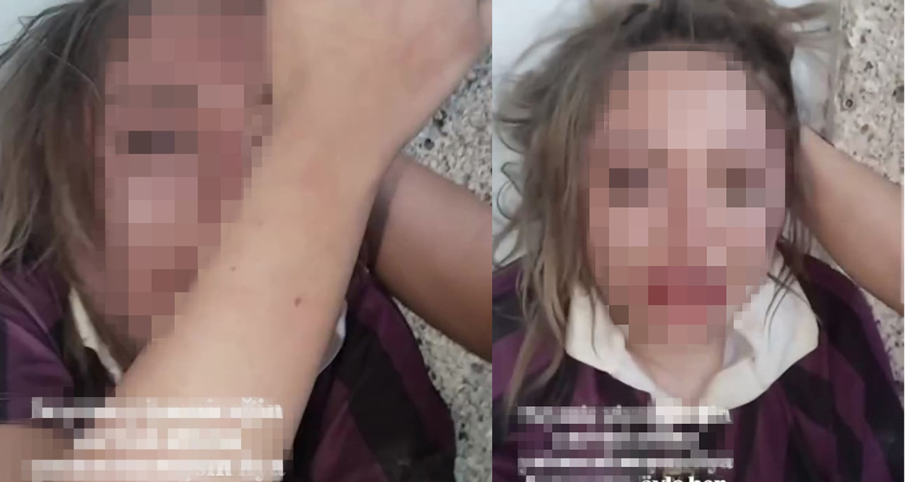 Genç kıza dehşeti yaşattılar!