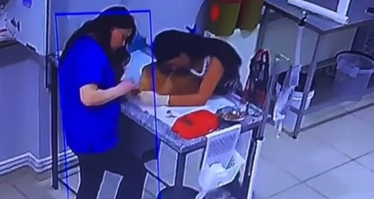 Veteriner kliniğinde köpeğini tedavi ettiren kadın bayıldı
