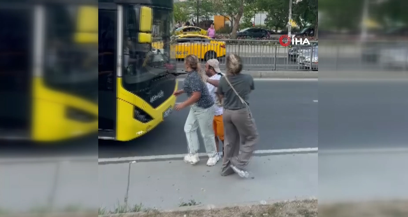 Eyüpsultan’da İETT şoförü otobüsü yolcuların üzerine sürdü