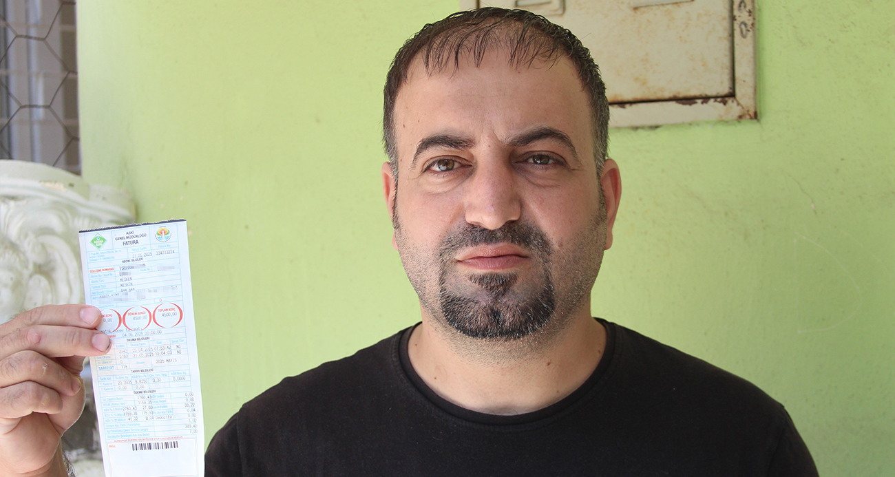 Adana’da eve 4 bin 500 TL su faturası geldi: 