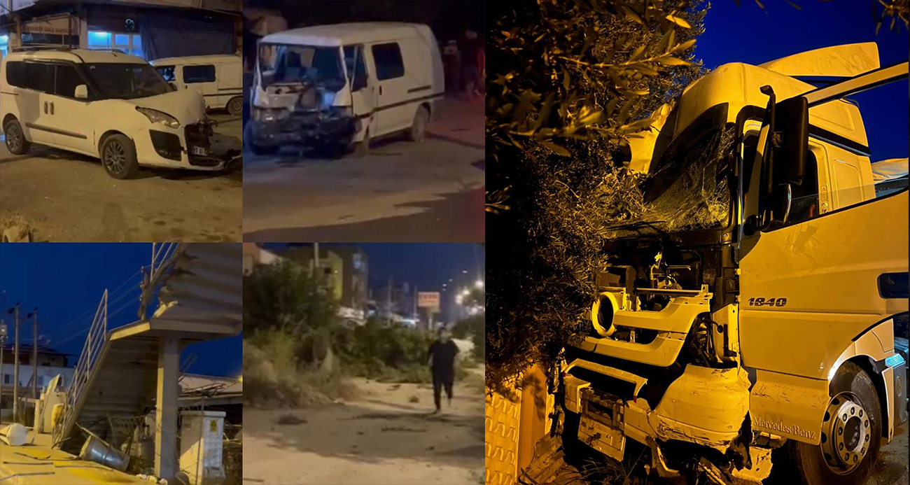 Tır sürücüsü uyudu, ortalık savaş alanına döndü: Önce üste geçide ardından da ağaç ile 2 araca çarptı