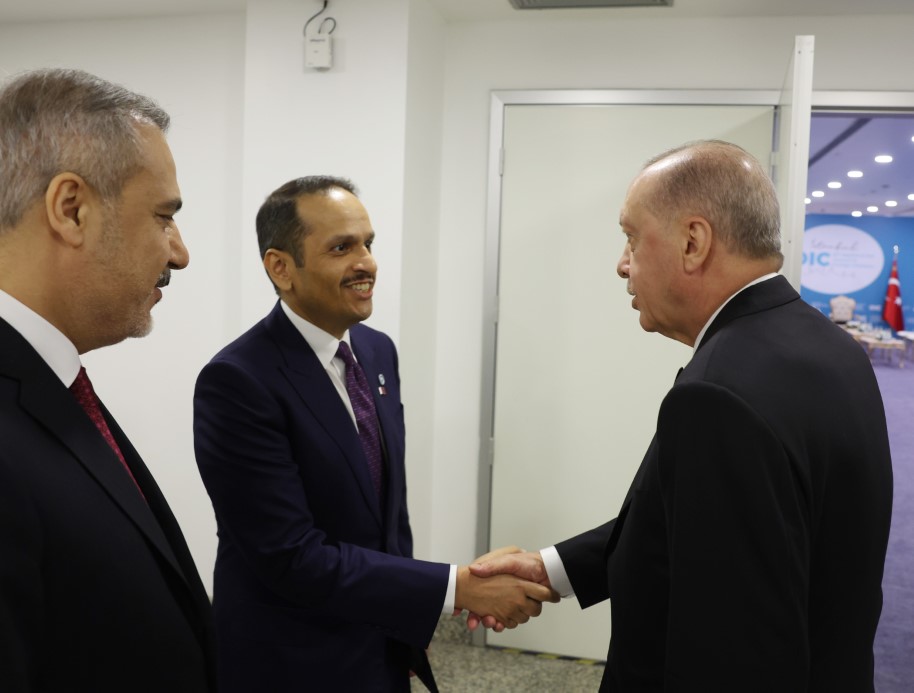 Cumhurbaşkanı Erdoğan, Katar Başbakanı Al- Thani’yi kabul etti