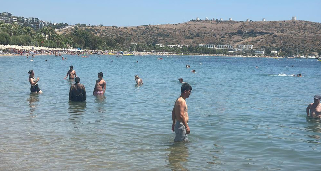 Bodrum kavruldu hava sıcaklığı 44 dereceye ulaştı