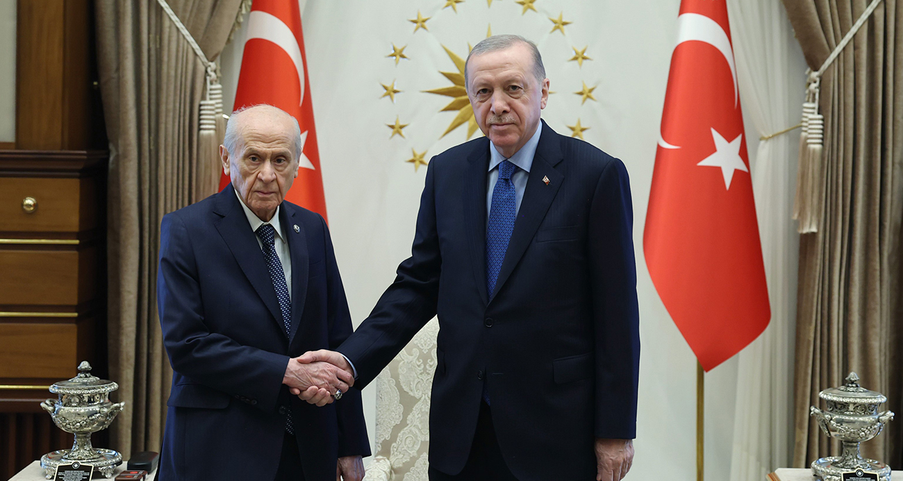 Beştepe'de sürpriz görüşme! Cumhurbaşkanı Erdoğan, Bahçeli'yi kabul etti