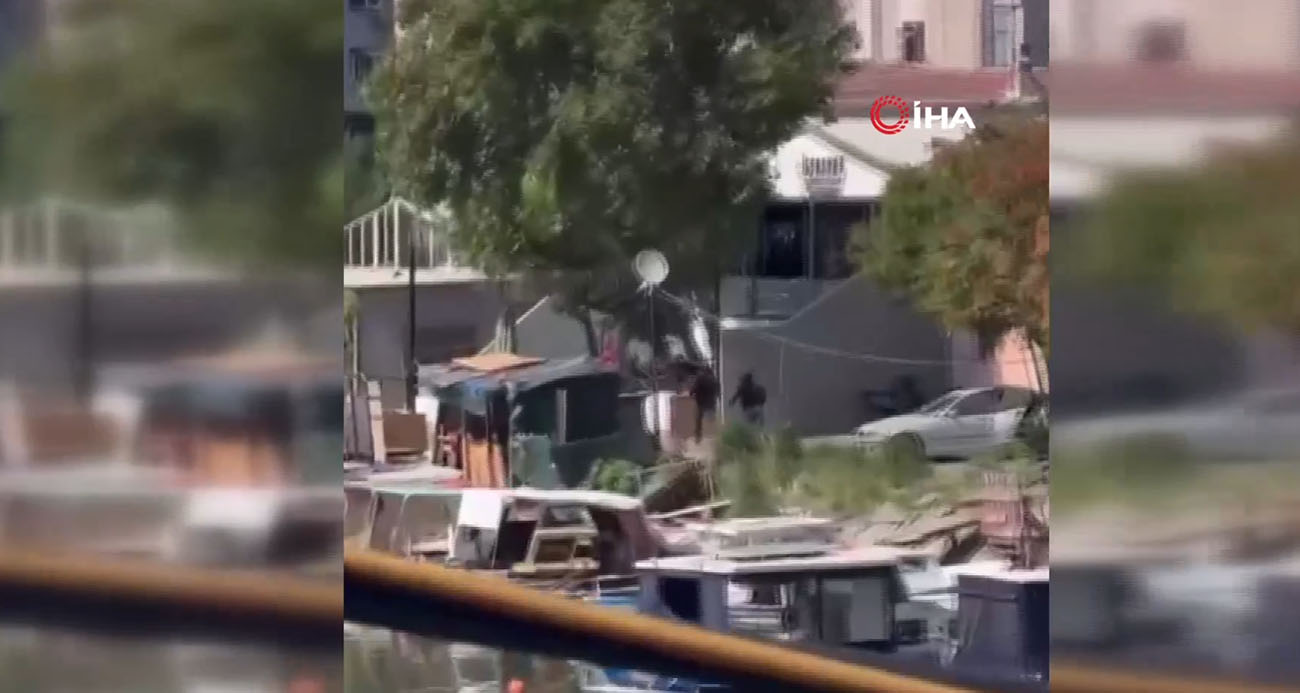 Küçükçekmece’de silahlı saldırı kamerada: 2 yaralı