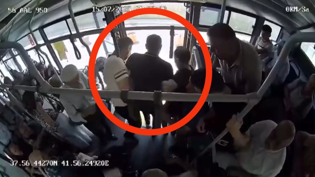 Şoför zamanla yarıştı!