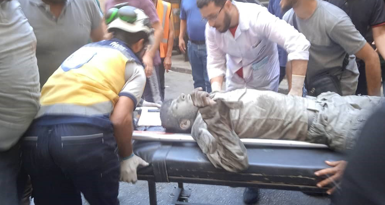 İsrail’in Şam’a düzenlediği saldırıda yaralılara müdahale anları ortaya çıktı