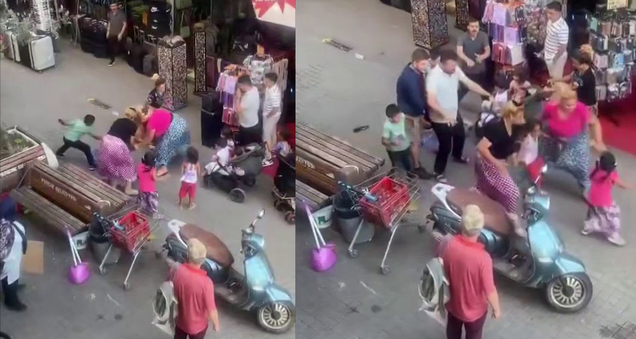 Pendik’te kadınların saç saça baş başa kavgası