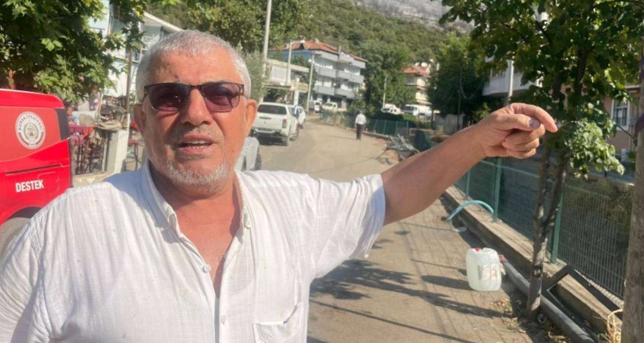 Evine kadar ulaşan yangını gözyaşlarıyla anlattı