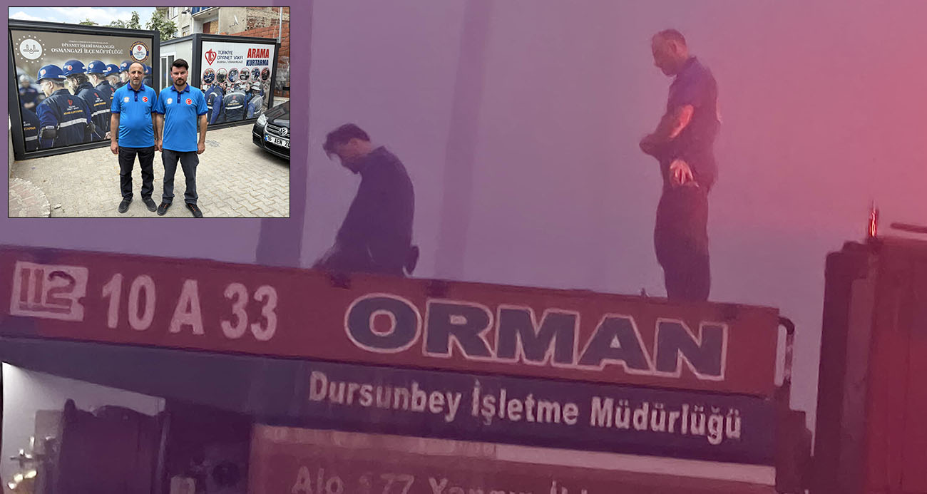 Yangınla mücadele arasında araç üzerinde namazını kılan kahramanlar İHA’ya konuştu