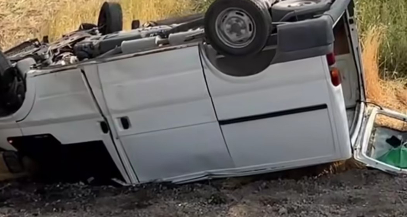 Van’da feci kaza!