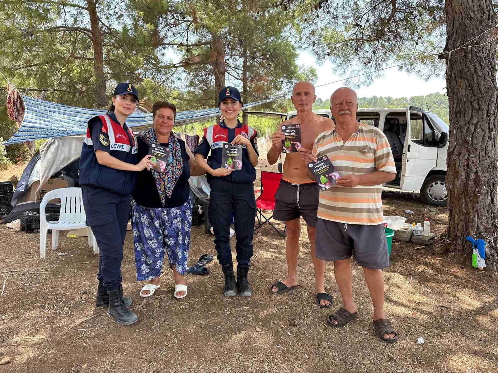 Didim’de vatandaşlar orman yangını riskine karşı bilgilendirildi