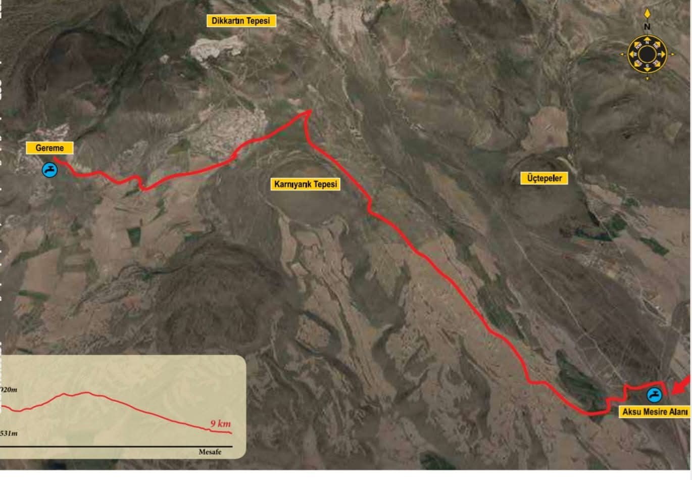 Erciyes Dağı’ndaki yürüyüş rotaları, ziyaretçilere keyifli anlar yaşatıyor