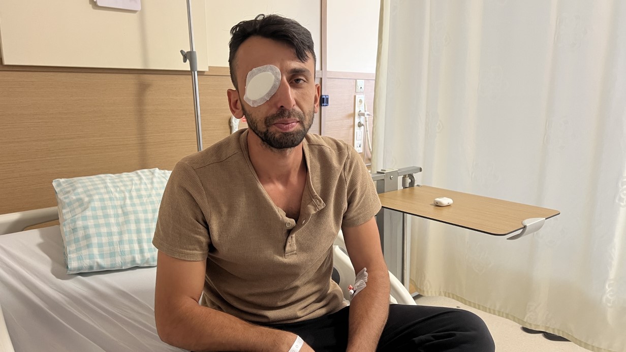 Balkondan açılan ateşte gözünden yaralanan işçi: 