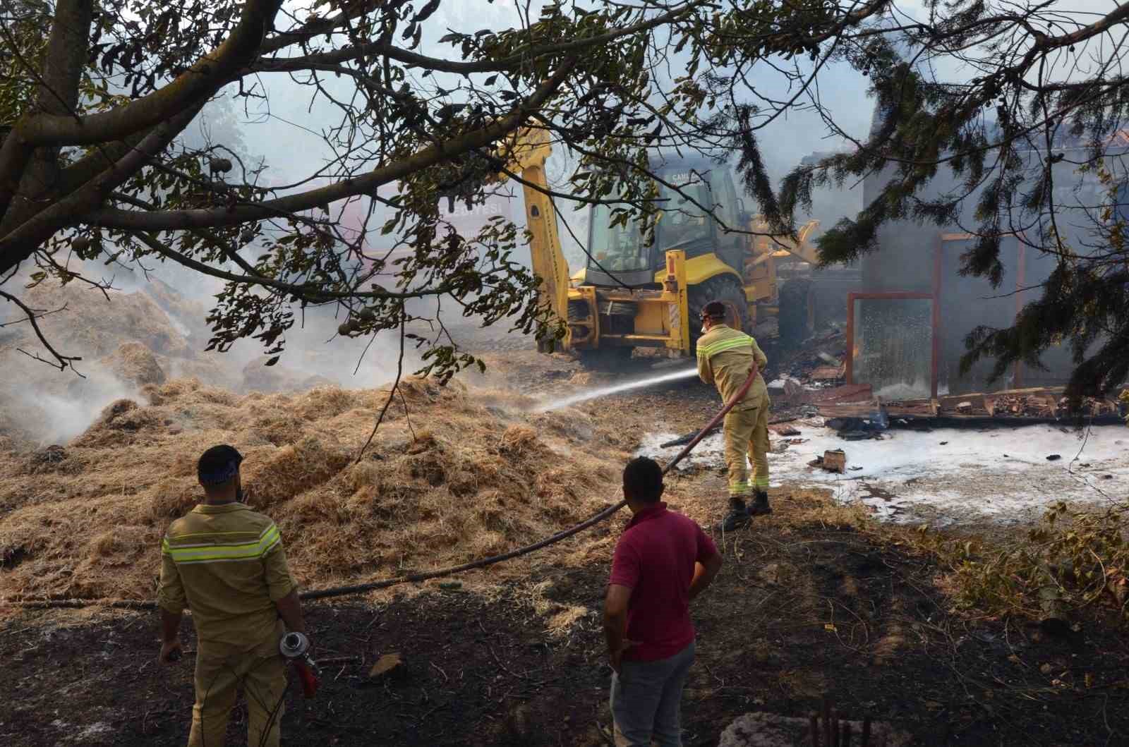 Keşan’da anız yangını akaryakıt istasyonuna metreler kala kontrol altına alındı