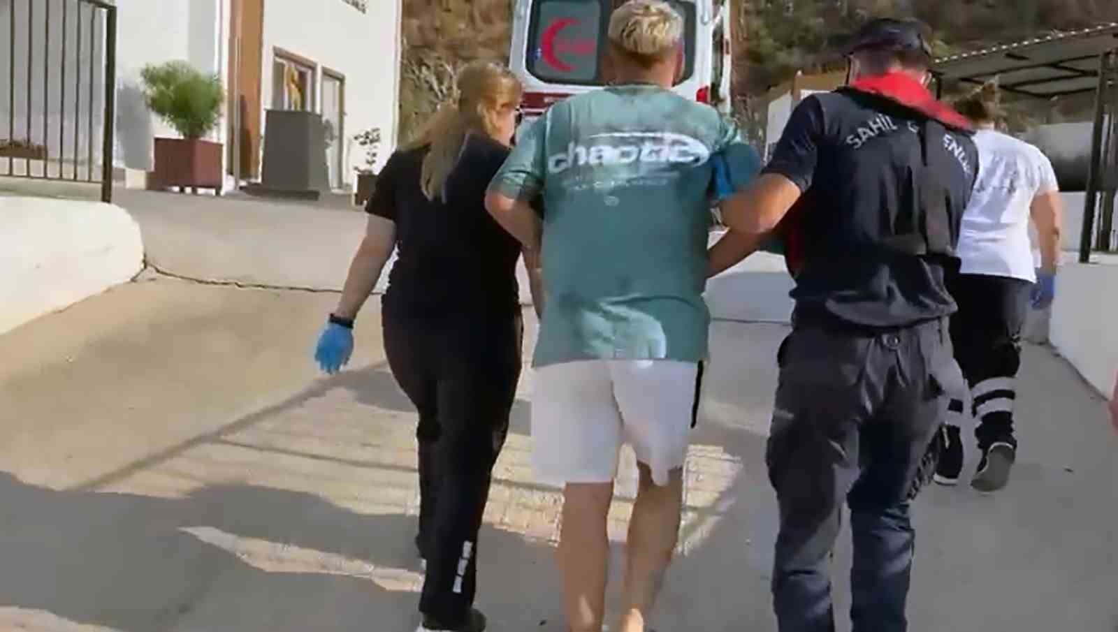 Yatta yaralanan vatandaş Sahil Güvenlik tarafından tahliye edildi