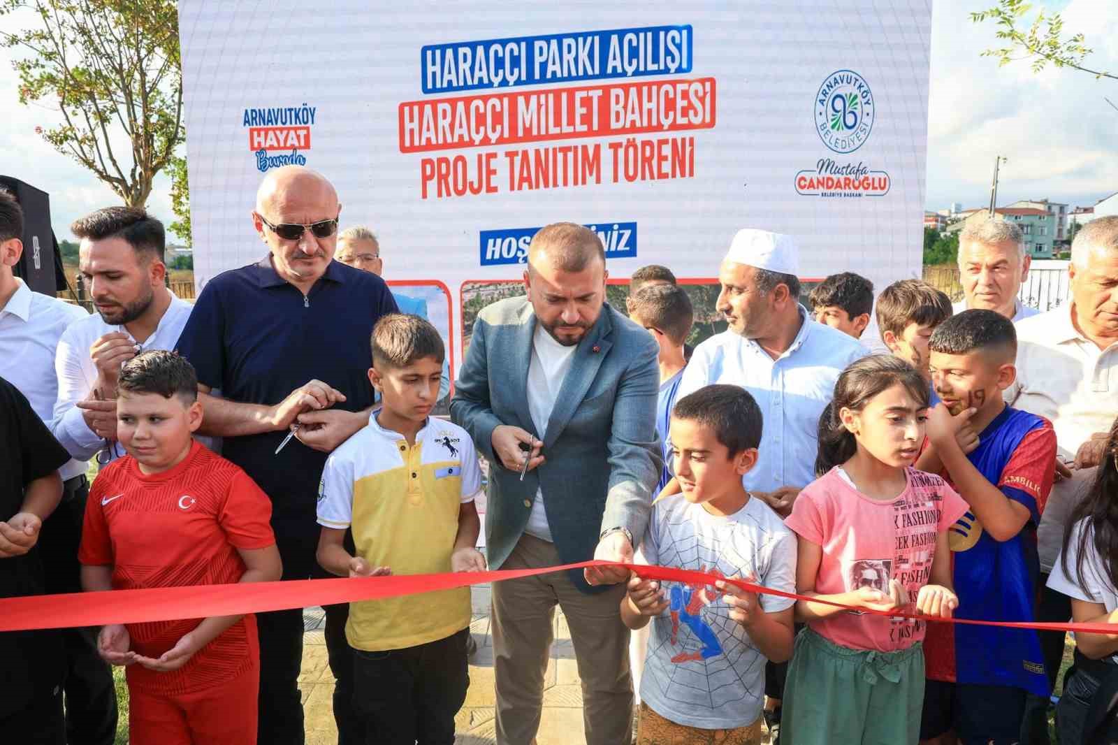 Haraççı Parkı’nın açılışında heyecan uyandıran Millet Bahçesi Projesi tanıtıldı