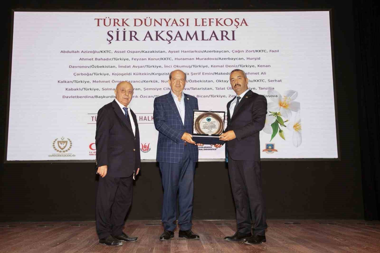 Çarboğa’dan KKTC Cumhurbaşkanı Tatar’a ‘Türk Dünyası Yüksek Hizmet Ödülü’