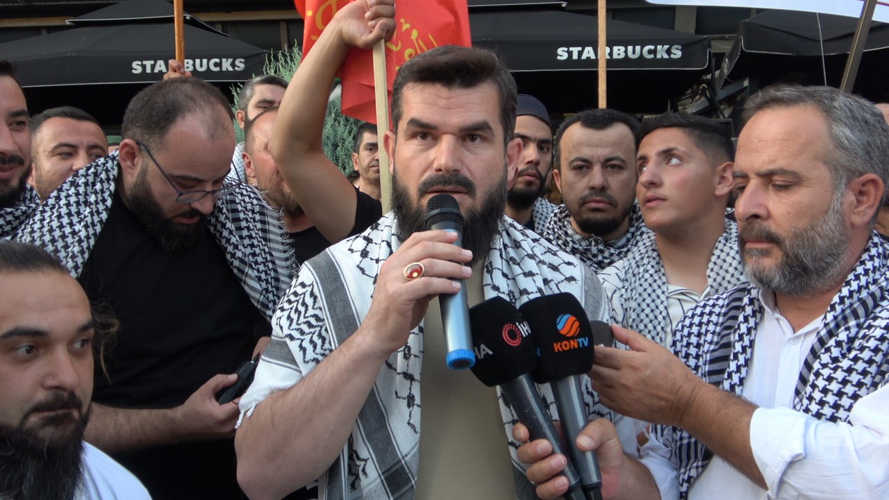 Konya’da İsrail protestosu