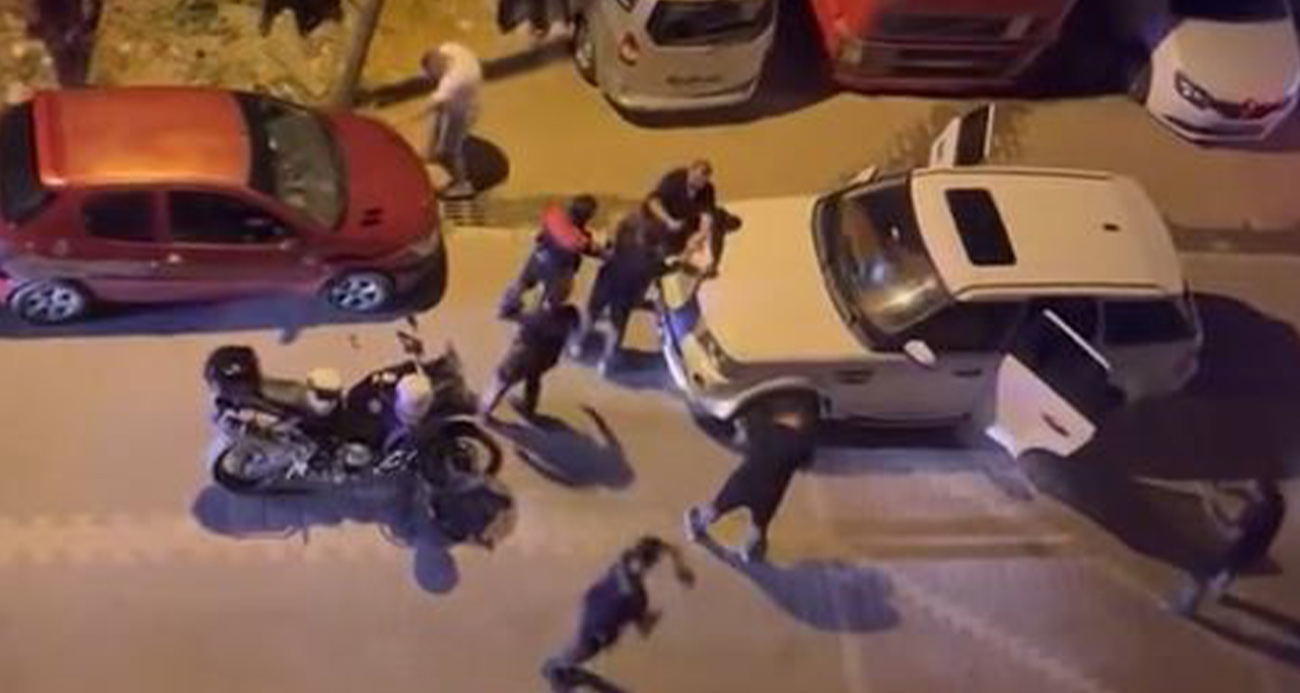 Esenyurt’ta polisin dur ihtarına uymayan şahıslar polise saldırdı