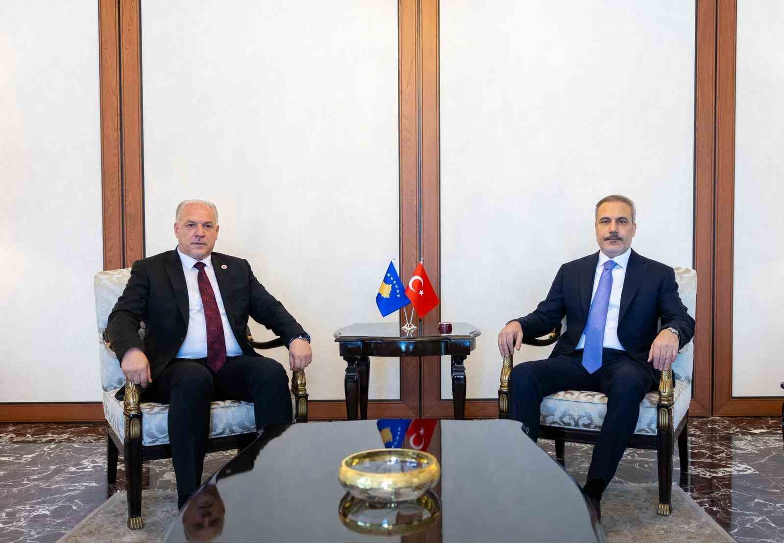 Bakan Fidan, Kosova Demokratik Türk Partisi Genel Başkanı ve Bölgesel Kalkınma Bakanı Damka’yı kabul etti