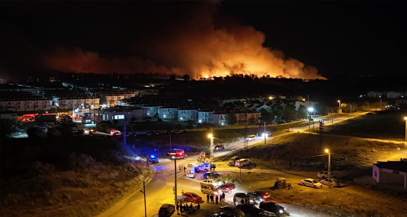 Edirne’de orman yangını: Alevlerin evlere sıçramasına ramak kaldı