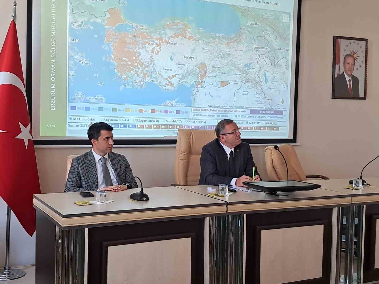 Kars’ta orman yangınları ve alınan tedbirler masaya yatırıldı