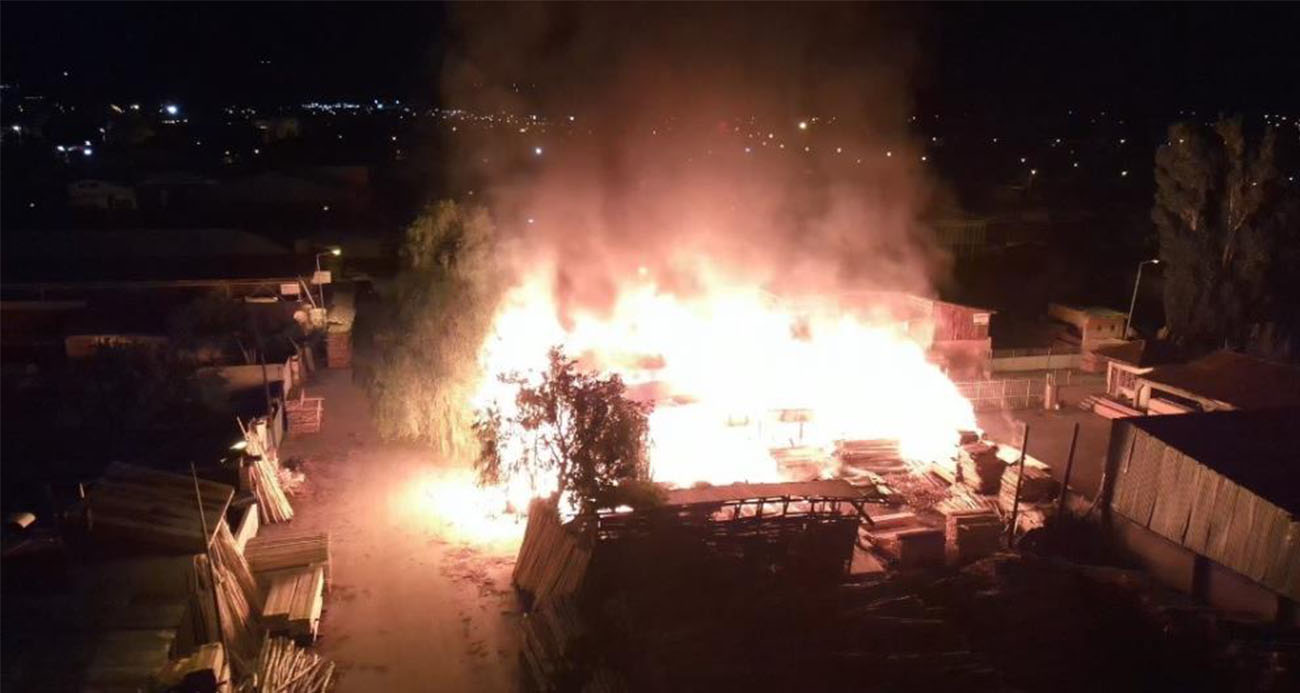 Erzincan’da Keresteciler Sitesinde yangın