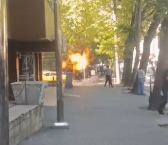 Elektrik panosunun patlaması sonucu çıkan yangın paniğe sebep oldu