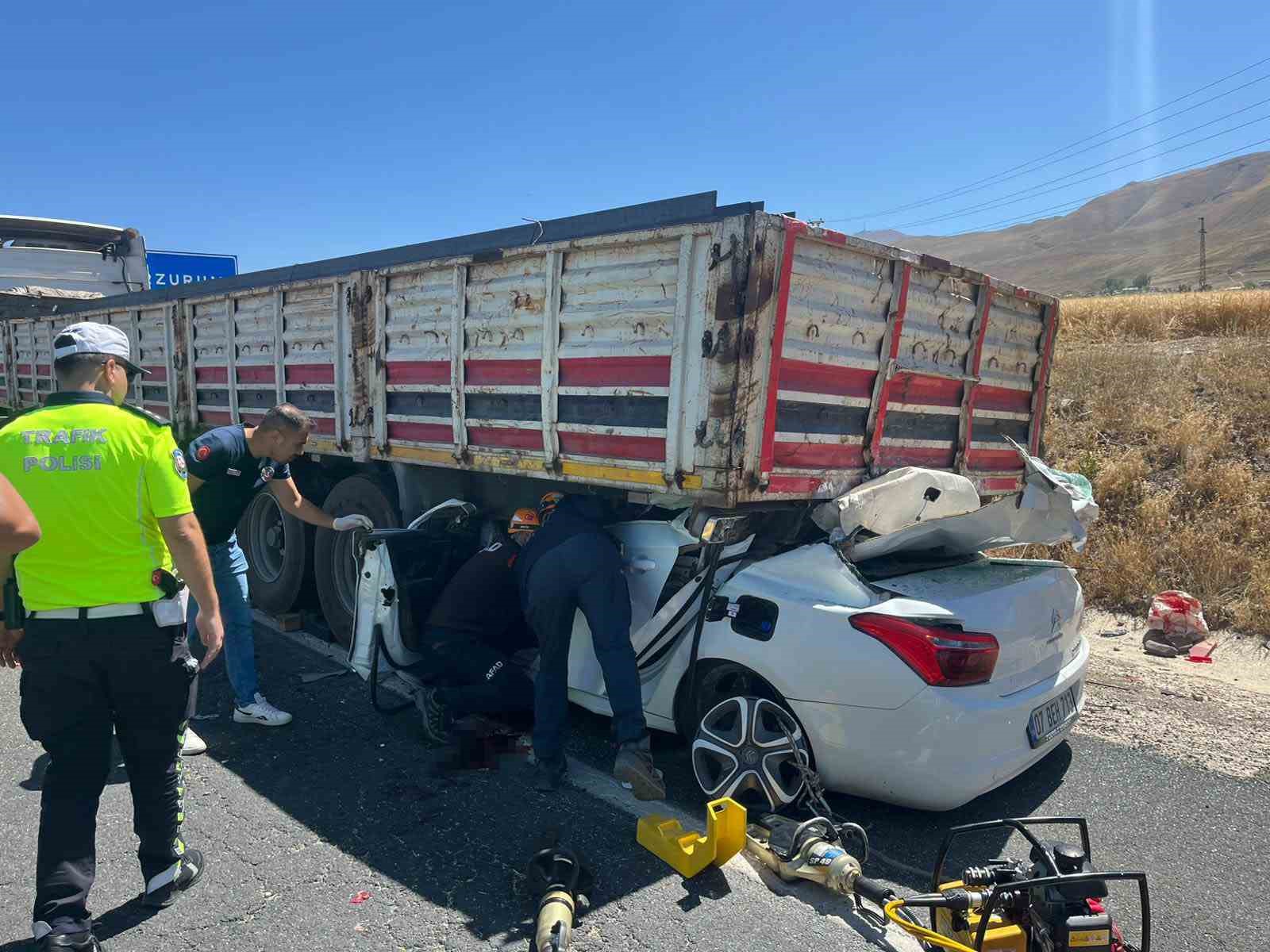 Erzurum’da trafik kazası: 1 ölü