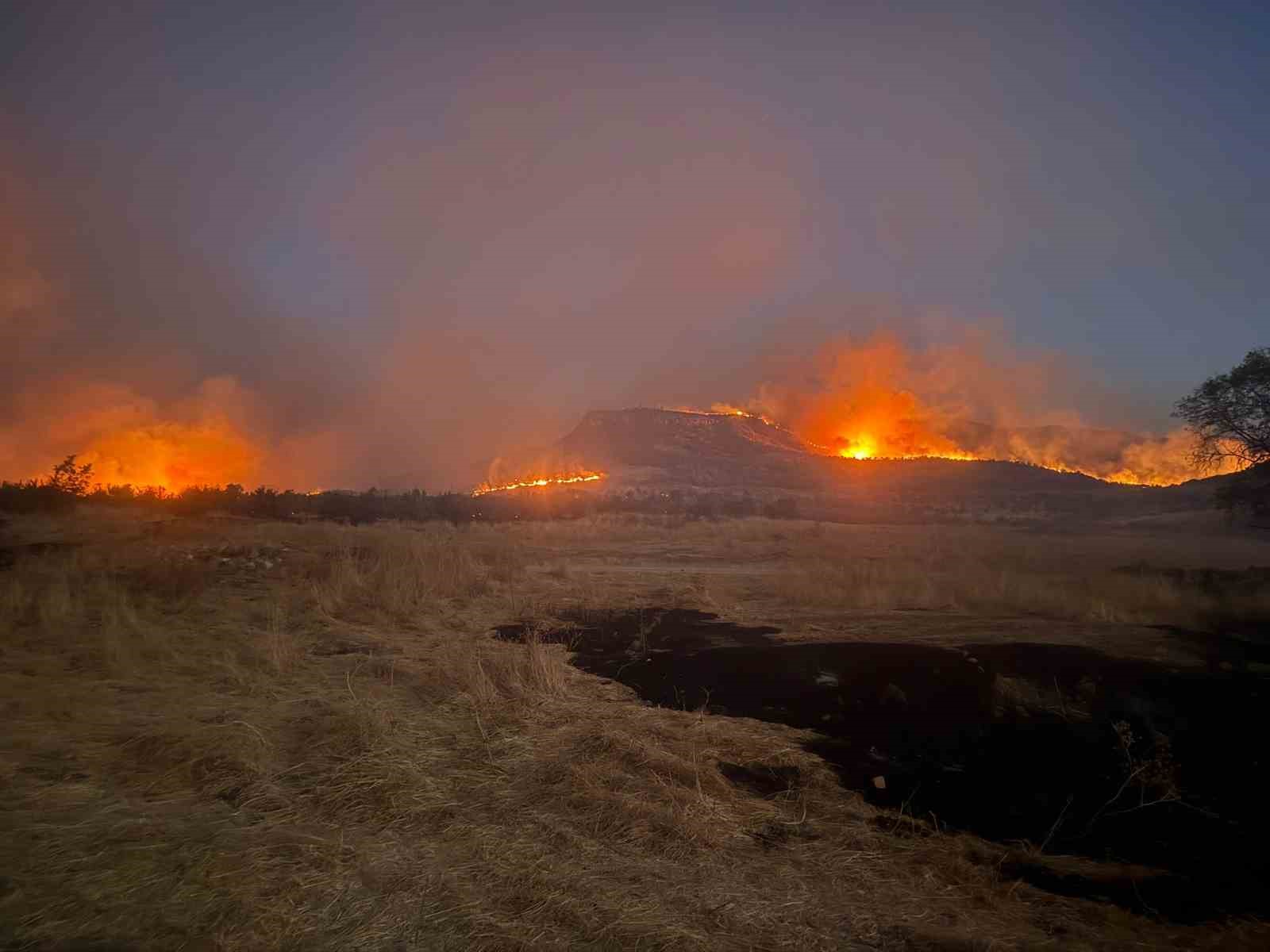 Diyarbakır’ın 3 ilçesinde etkili olan yangına müdahale devam ediyor